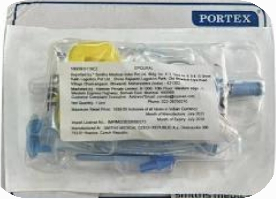  مینی ست اپیدورال سایز ۱۸ پروپکس (Protex Epidural Mini Set)استریل و یکبار مصرف با فیلتر که جهت تزریق دارو به نخاع بیمار استفاده میشود 